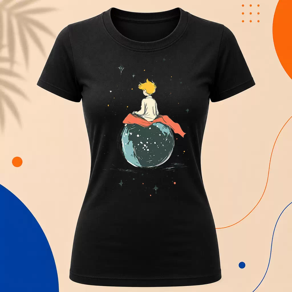 Dámské tričko - Začátek cesty - Malý princ - Le petit prince